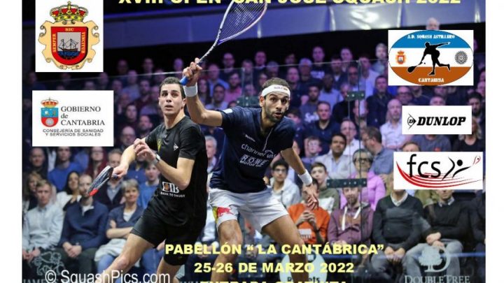 EL XVIII OPEN SAN JOSÉ DE SQUASH 2022 SE CELEBRA ESTE FIN DE SEMANA EN ASTILLERO