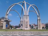 Glorieta de Astillero ubicada junto a la estación de bus