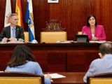 Gema Igual y Víctor González-Huergo en la comisión de Economía del Ayuntamiento