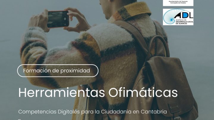 La Agencia de Desarrollo Local de Suances ofrece en octubre un curso gratuito de Herramientas Ofimáticas