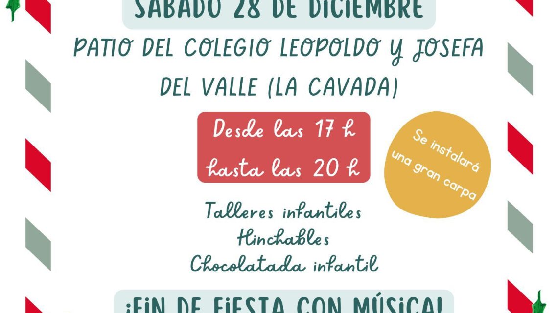 El Ayuntamiento de Riotuerto organiza un Festival Navideño Infantil el 28 de diciembre en el patio del colegio Leopoldo y Josefa del Valle